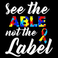 Autism Awareness Puzzle See The Able Not The Label Performance Shirt