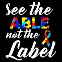 Autism Awareness Puzzle See The Able Not The Label Sweatshirt