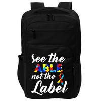 Autism Awareness Puzzle See The Able Not The Label Impact Tech Backpack