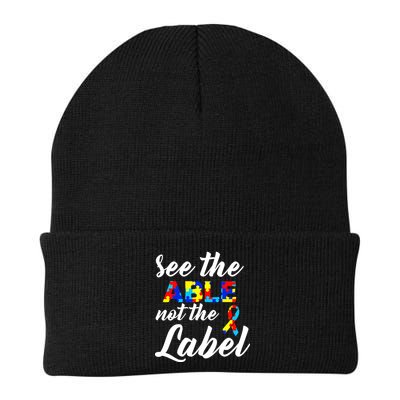 Autism Awareness Puzzle See The Able Not The Label Beanie