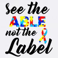 Autism Awareness Puzzle See The Able Not The Label Garment-Dyed Sweatshirt
