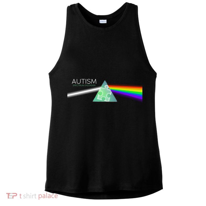 Autism Awareness Puzzle Spectrum Disorder Ladies PosiCharge Tri-Blend Wicking Tank