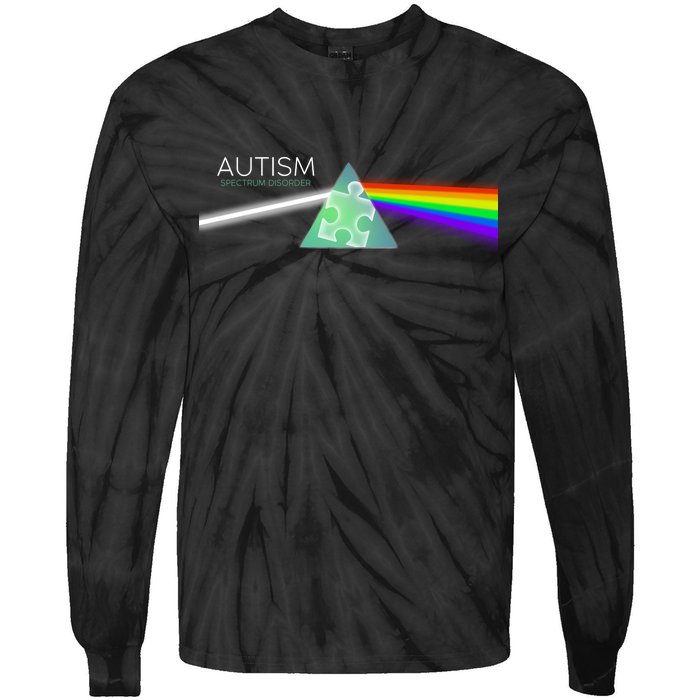 Autism Awareness Puzzle Spectrum Disorder Tie-Dye Long Sleeve Shirt