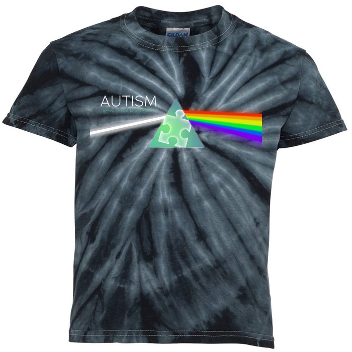 Autism Awareness Puzzle Spectrum Disorder Kids Tie-Dye T-Shirt