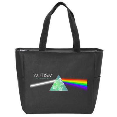 Autism Awareness Puzzle Spectrum Disorder Zip Tote Bag