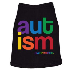 Autism Awareness Rainbow Letters Doggie Tank