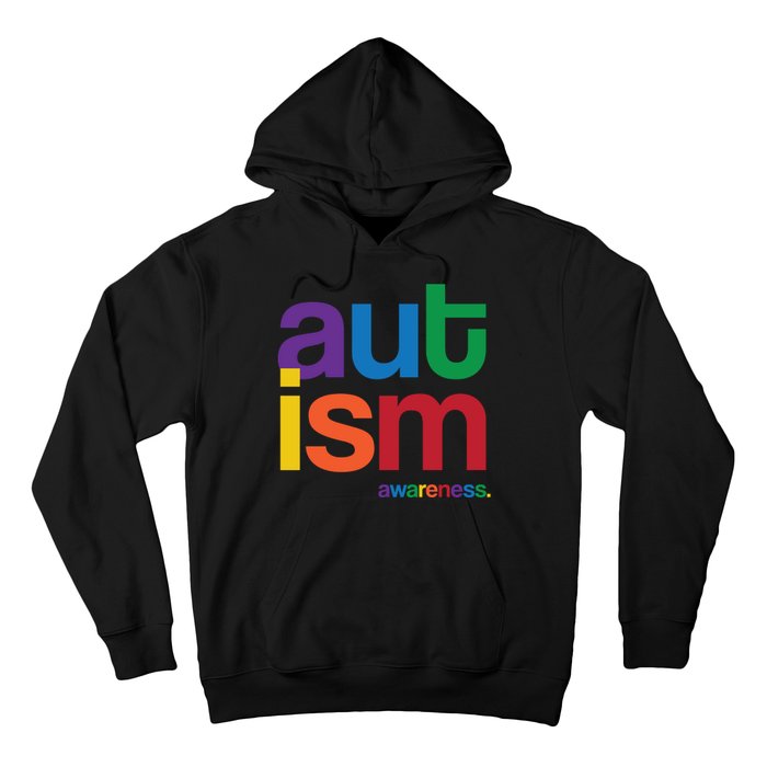 Autism Awareness Rainbow Letters Hoodie