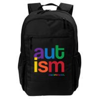 Autism Awareness Rainbow Letters Daily Commute Backpack