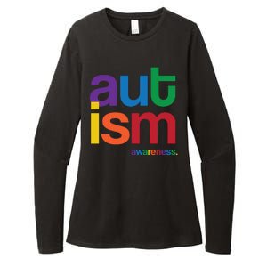 Autism Awareness Rainbow Letters Womens CVC Long Sleeve Shirt