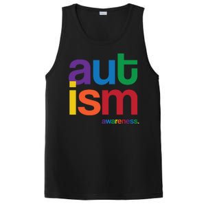 Autism Awareness Rainbow Letters PosiCharge Competitor Tank