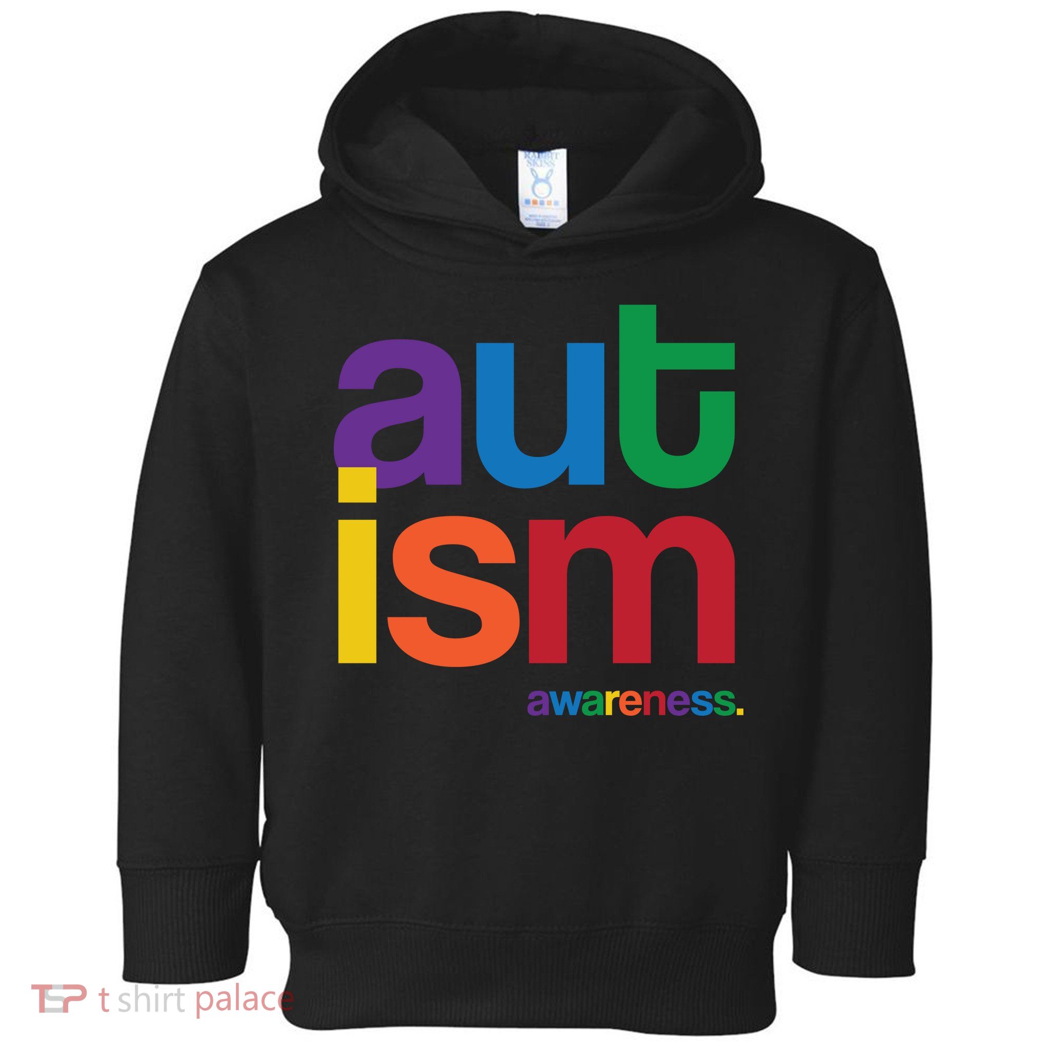 Autism Awareness Rainbow Letters Toddler Hoodie
