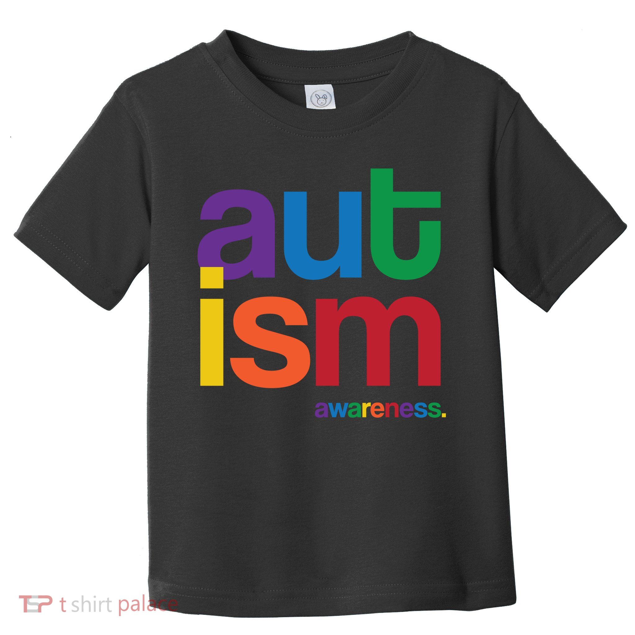 Autism Awareness Rainbow Letters Toddler T-Shirt
