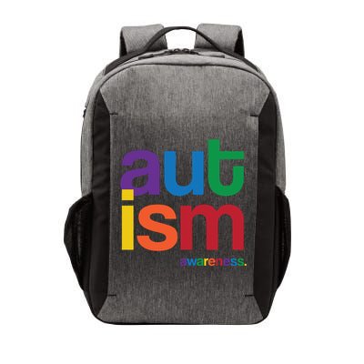 Autism Awareness Rainbow Letters Vector Backpack