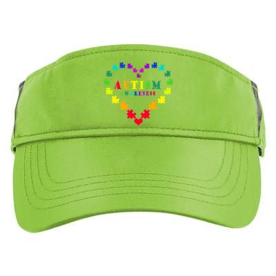 Autism Awareness Rainbow Puzzles Of Love Adult Drive Performance Visor