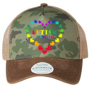 Autism Awareness Rainbow Puzzles Of Love Legacy Tie Dye Trucker Hat