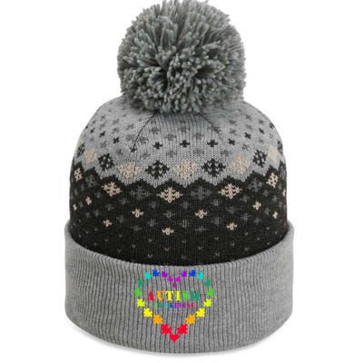 Autism Awareness Rainbow Puzzles Of Love The Baniff Cuffed Pom Beanie