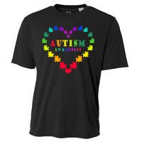 Autism Awareness Rainbow Puzzles Of Love Cooling Performance Crew T-Shirt