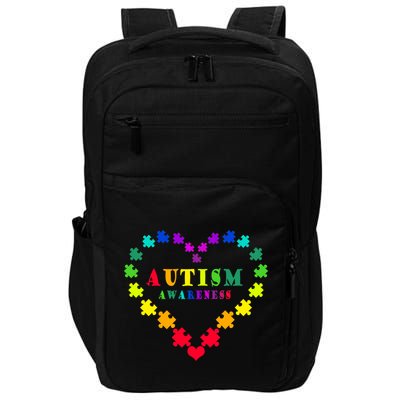 Autism Awareness Rainbow Puzzles Of Love Impact Tech Backpack