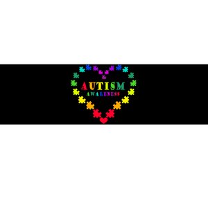 Autism Awareness Rainbow Puzzles Of Love Bumper Sticker