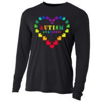 Autism Awareness Rainbow Puzzles Of Love Cooling Performance Long Sleeve Crew