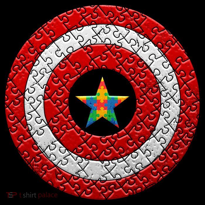 Autism Awareness Star Hero Shield Backpack