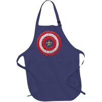 Autism Awareness Star Hero Shield Full-Length Apron With Pockets