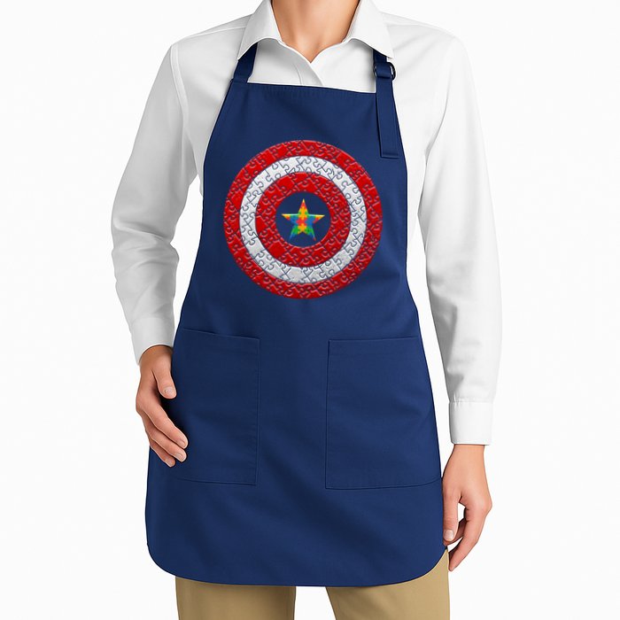 Autism Awareness Star Hero Shield Apron