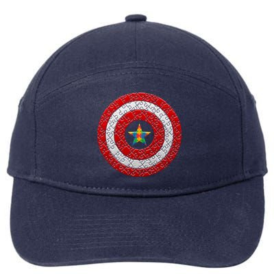 Autism Awareness Star Hero Shield 7-Panel Snapback Hat