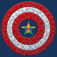 Autism Awareness Star Hero Shield Premium T-Shirt