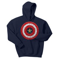 Autism Awareness Star Hero Shield Kids Hoodie