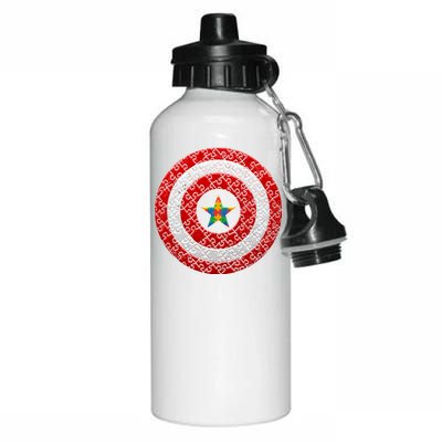 Autism Awareness Star Hero Shield Aluminum Water Bottle