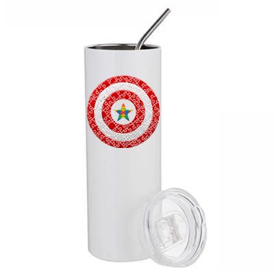 Autism Awareness Star Hero Shield Stainless Steel Tumbler