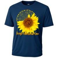 Autism Awareness Sunflower Puzzle Cooling Performance Crew T-Shirt