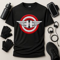 Autism Awareness Superhero Shield Crest Cooling Performance Crew T-Shirt