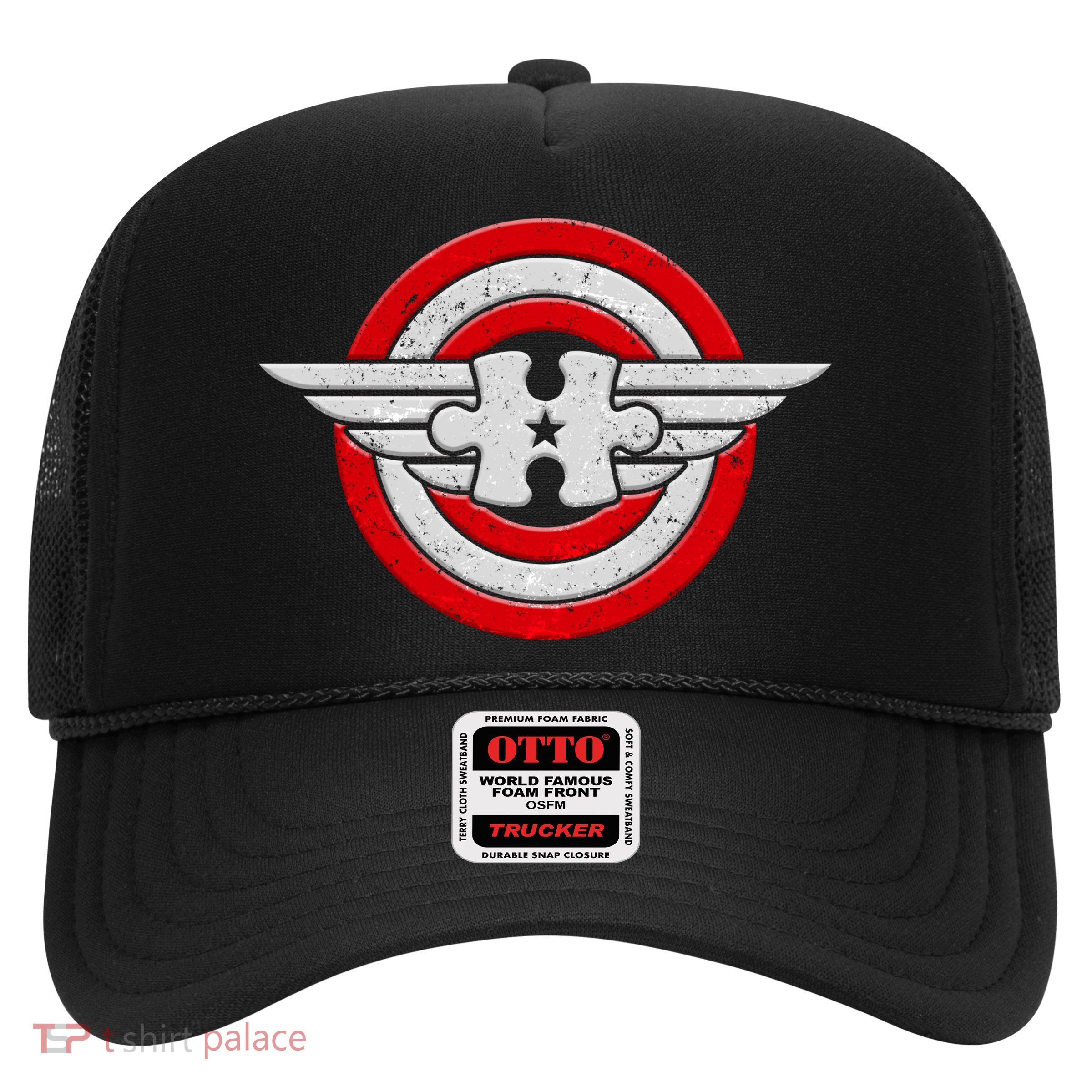 Autism Awareness Superhero Shield Crest Trucker Hat