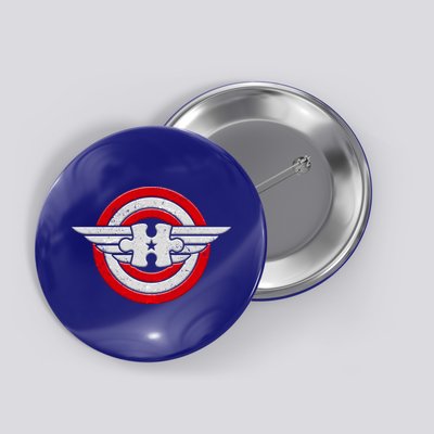 Autism Awareness Superhero Shield Crest Button