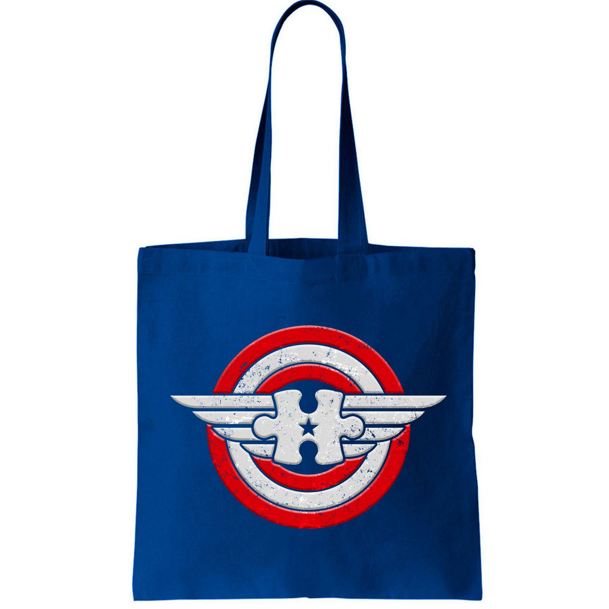 Autism Awareness Superhero Shield Crest Bag