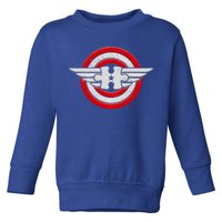 Autism Awareness Superhero Shield Crest Toddler Sweatshirt