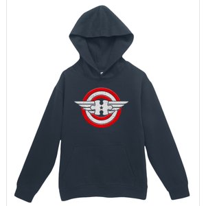 Autism Awareness Superhero Shield Crest Urban Pullover Hoodie