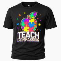 Autism Awareness Teach Compassion Cooling Performance Crew T-Shirt