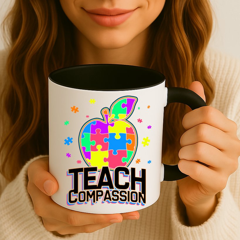 Autism Awareness Teach Compassion Mug