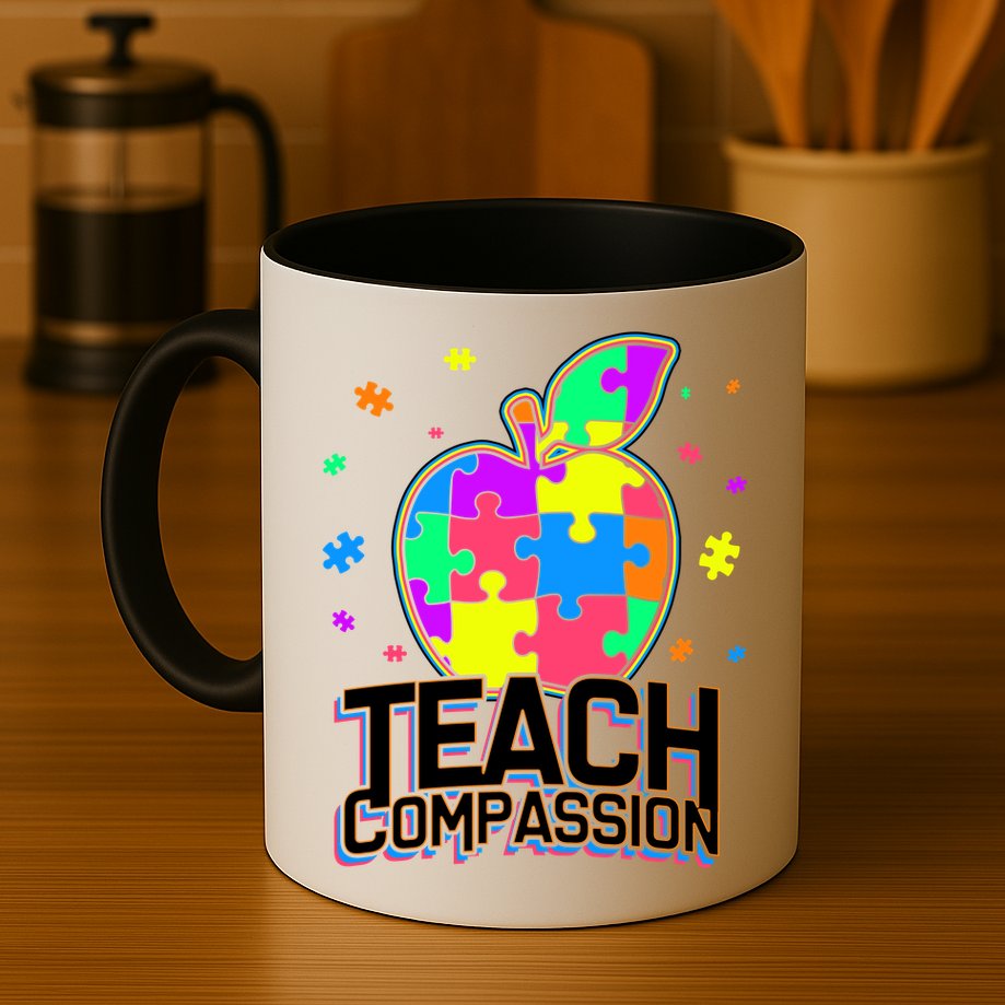 Autism Awareness Teach Compassion Mug