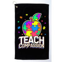 Autism Awareness Teach Compassion Golf Towel