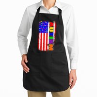 Autism Awareness USA Puzzle Rainbow Flag Apron