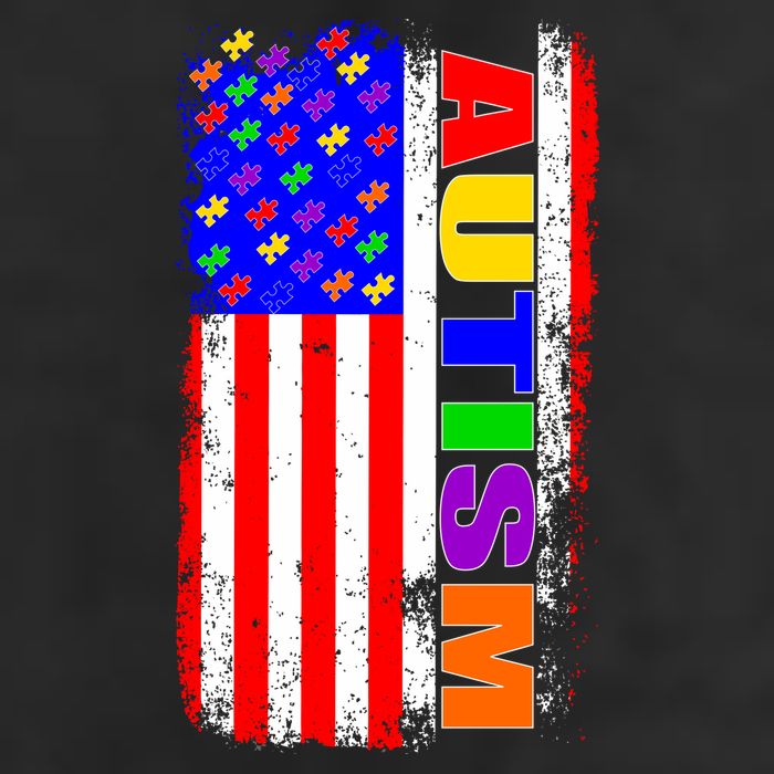 Autism Awareness USA Puzzle Rainbow Flag Adult Drive Performance Visor