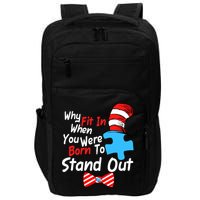 Autism Awareness Why Fit In When You Were Born To Stand Out Puzzle Impact Tech Backpack