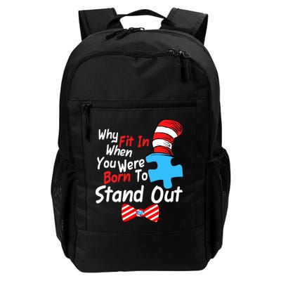 Autism Awareness Why Fit In When You Were Born To Stand Out Puzzle Daily Commute Backpack