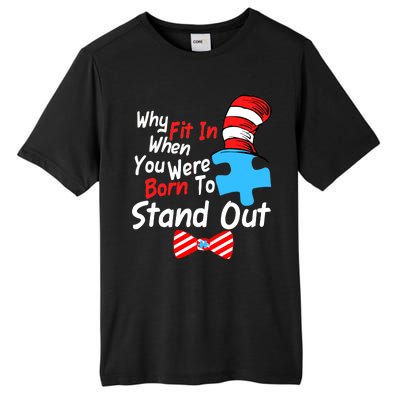 Autism Awareness Why Fit In When You Were Born To Stand Out Puzzle Tall Fusion ChromaSoft Performance T-Shirt