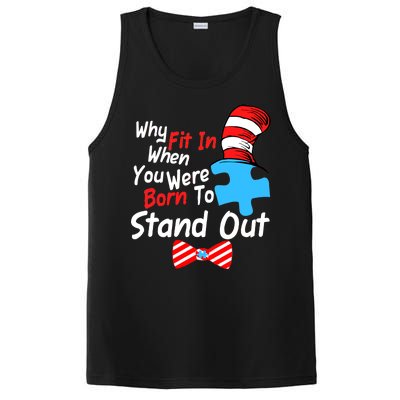 Autism Awareness Why Fit In When You Were Born To Stand Out Puzzle PosiCharge Competitor Tank