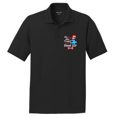 Autism Awareness Why Fit In When You Were Born To Stand Out Puzzle PosiCharge RacerMesh Polo